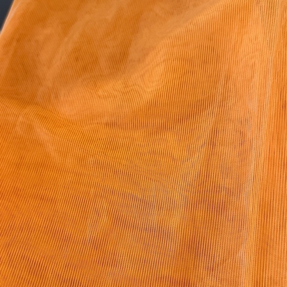 Orange Sheer Mesh Fabric Sheet - Picture 3 of 3